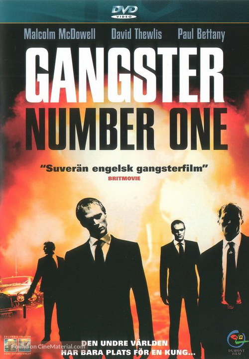 Gangster No. 1 - Swedish Movie Cover