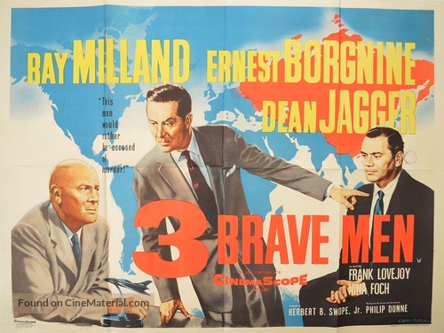 Three Brave Men - British Movie Poster