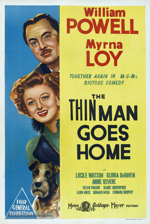The Thin Man Goes Home - Australian Theatrical movie poster