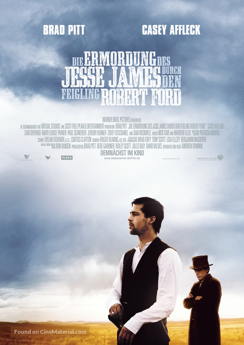 The Assassination of Jesse James by the Coward Robert Ford - German Movie Poster