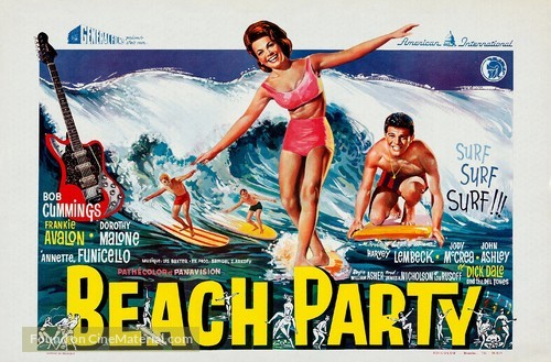 Beach Party - Belgian Movie Poster