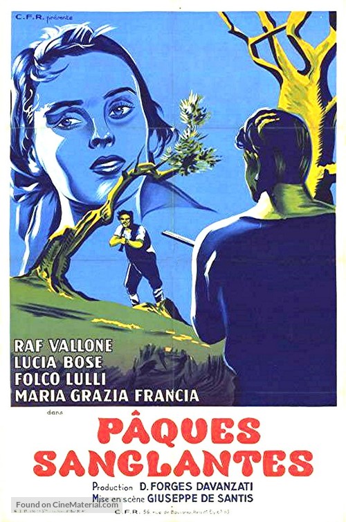 Non c&#039;&egrave; pace tra gli ulivi - French Movie Poster