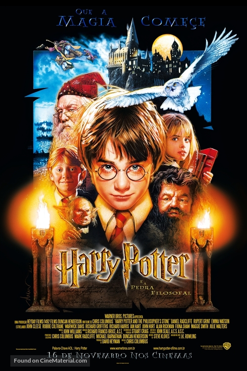 Harry Potter and the Philosopher&#039;s Stone - Brazilian Movie Poster