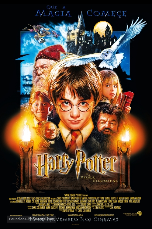 Harry Potter and the Philosopher&#039;s Stone - Brazilian Movie Poster
