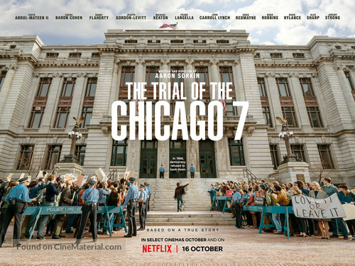 The Trial of the Chicago 7 - British Movie Poster