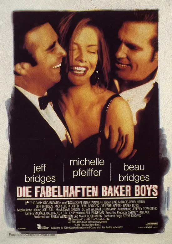 The Fabulous Baker Boys - German Movie Poster