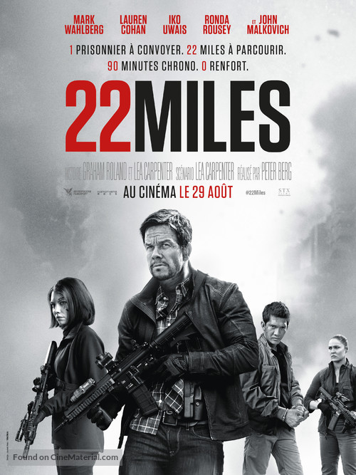 Mile 22 - French Movie Poster