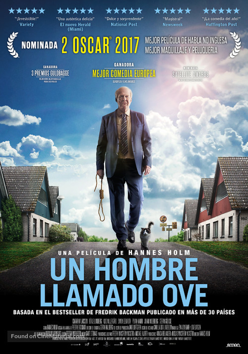 En man som heter Ove - Spanish Movie Poster