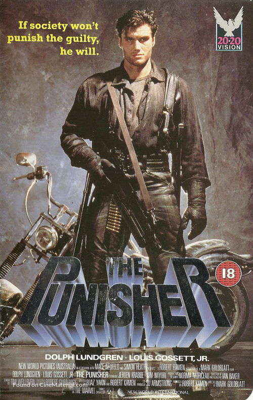 The Punisher - British VHS movie cover