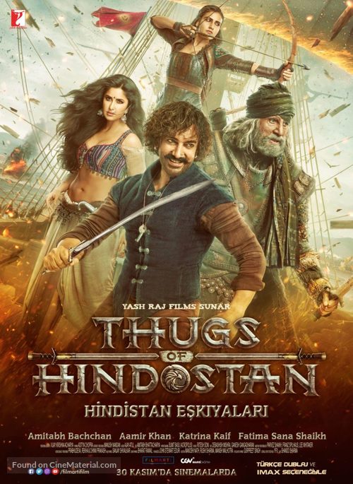 Thugs of Hindostan - Turkish Movie Poster