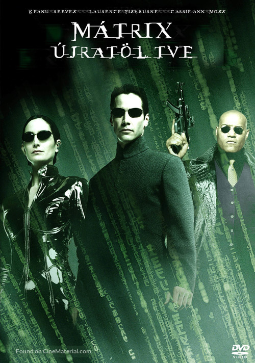 The Matrix Reloaded (2003) Hungarian dvd movie cover