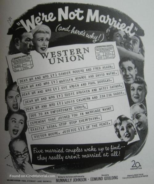 We&#039;re Not Married! - Movie Poster