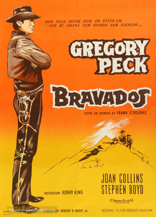 The Bravados - Danish Movie Poster
