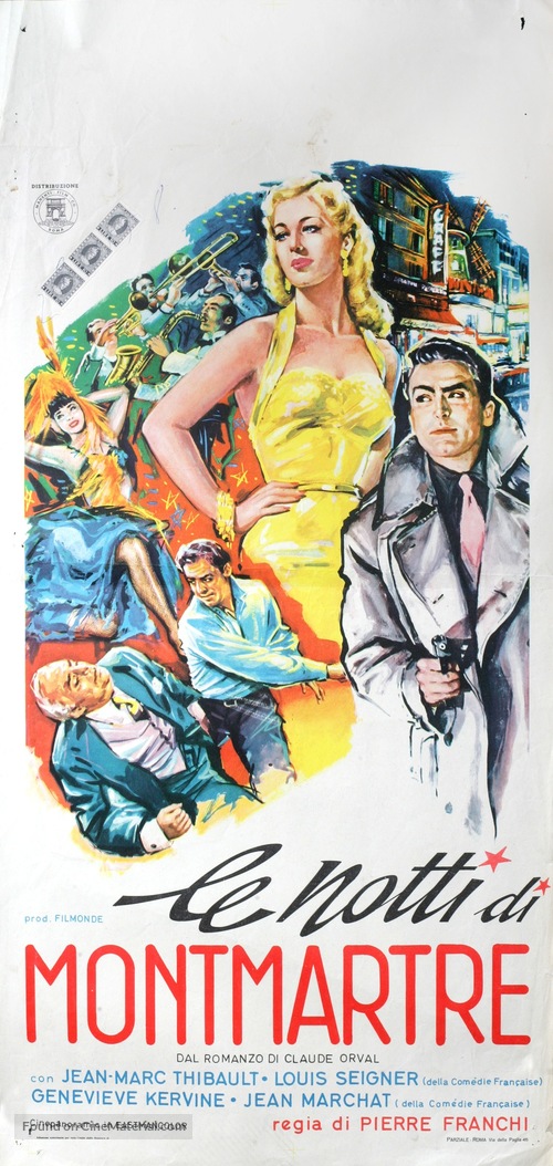 Les nuits de Montmartre - Italian Movie Poster