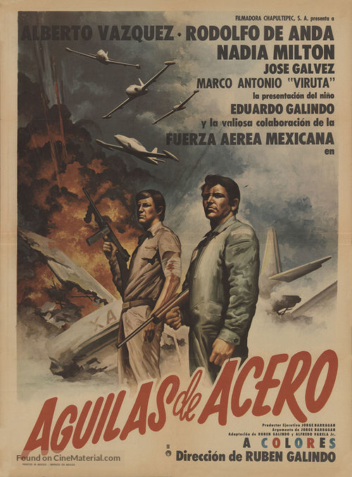 Aguilas de acero - Mexican Movie Poster