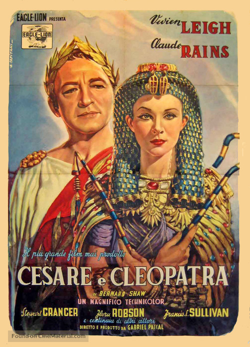 Caesar and Cleopatra - Italian Movie Poster