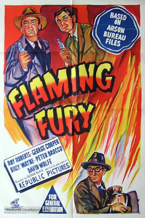 Flaming Fury - Australian Movie Poster