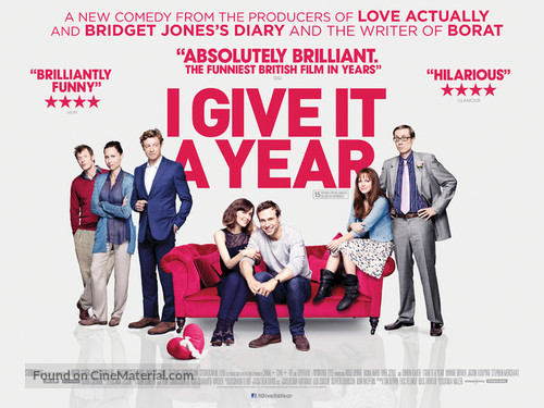 I Give It a Year - British Movie Poster