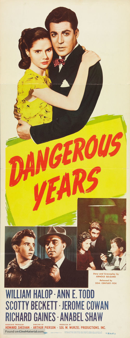 Dangerous Years - Movie Poster