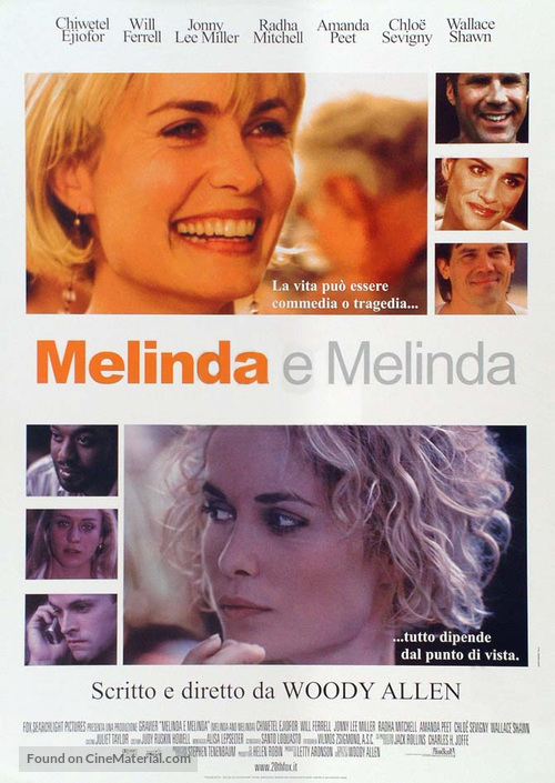 Melinda And Melinda - Italian Theatrical movie poster