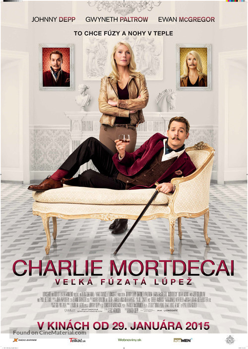 Mortdecai - Slovak Movie Poster