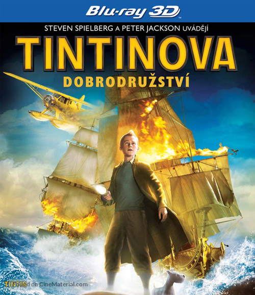 The Adventures of Tintin: The Secret of the Unicorn - Czech Blu-Ray movie cover