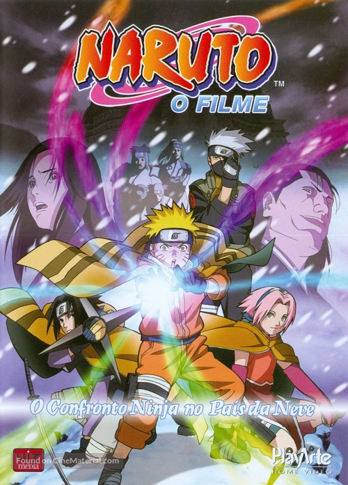 Naruto movie 1: Daikatsugeki! Yukihime ninp&ocirc;ch&ocirc; dattebayo!! - Brazilian Movie Cover