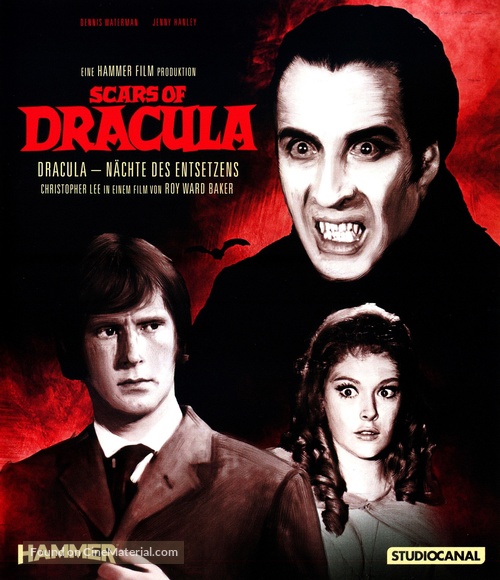 Scars of Dracula - German Blu-Ray movie cover