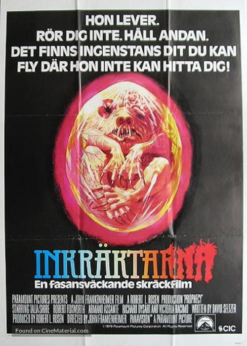 Prophecy - Swedish Movie Poster