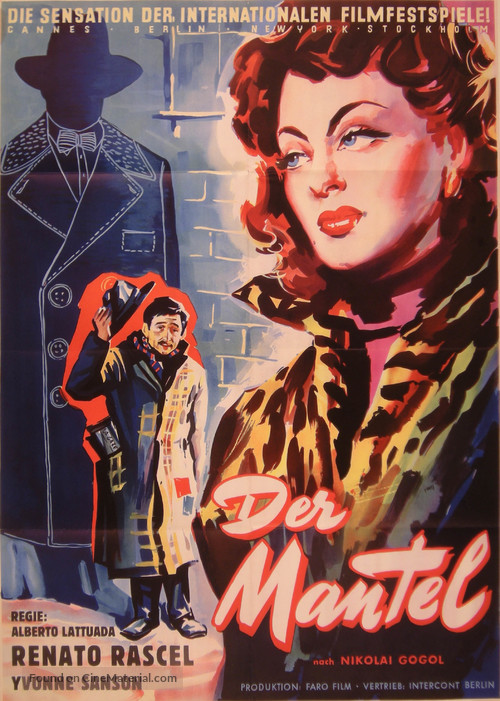 Il Cappotto - German Movie Poster