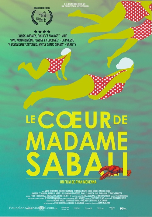 Le coeur de madame Sabali - Canadian Movie Poster