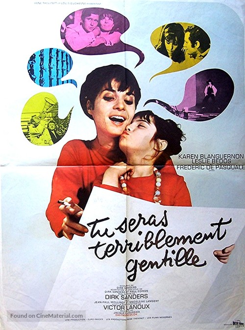 Tu seras terriblement gentille - French Movie Poster