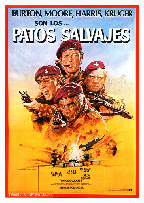 The Wild Geese - Spanish Movie Poster