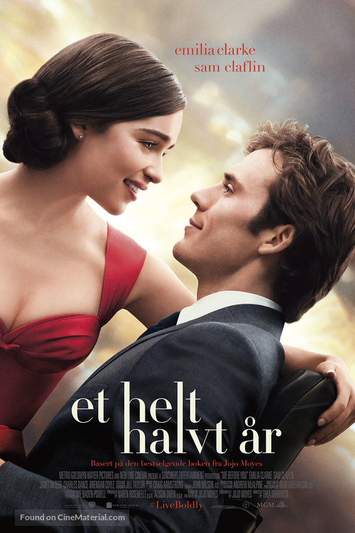 Me Before You - Norwegian Movie Poster