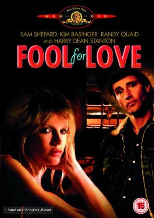 Fool for Love - British DVD movie cover