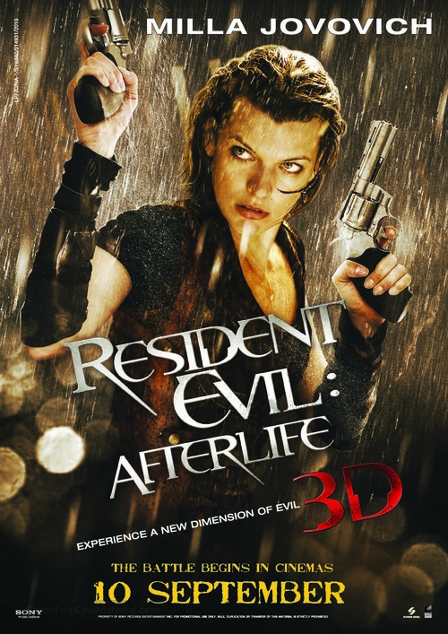 Resident Evil: Afterlife - Singaporean Movie Poster