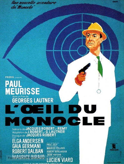 L&#039;oeil du monocle - French Movie Poster