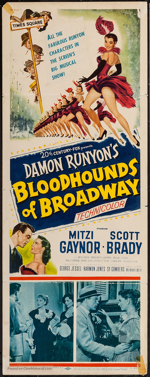 Bloodhounds of Broadway - Movie Poster