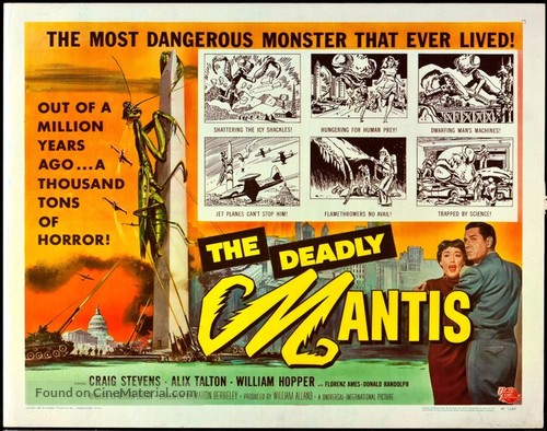 The Deadly Mantis - Theatrical movie poster