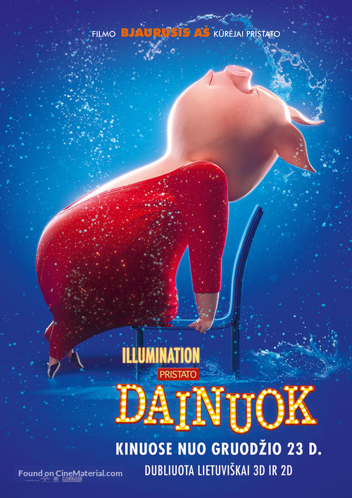 Sing - Lithuanian Movie Poster
