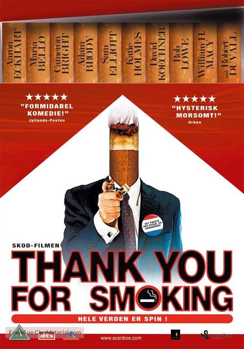 Thank You For Smoking - Danish DVD movie cover