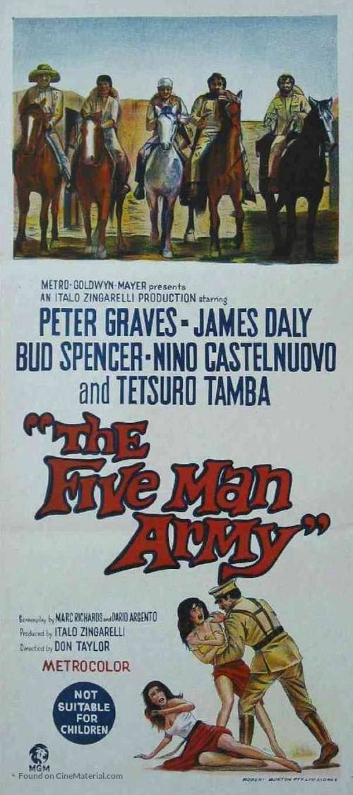 Esercito di cinque uomini, Un - Australian Movie Poster