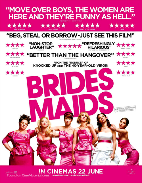 Bridesmaids - British Movie Poster