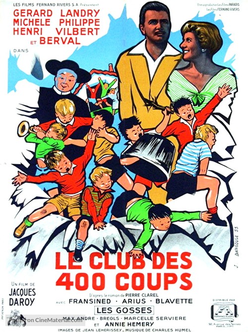 Le club des 400 coups - French Movie Poster