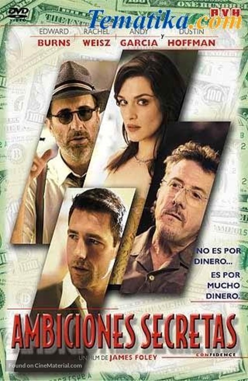Confidence - Argentinian DVD movie cover