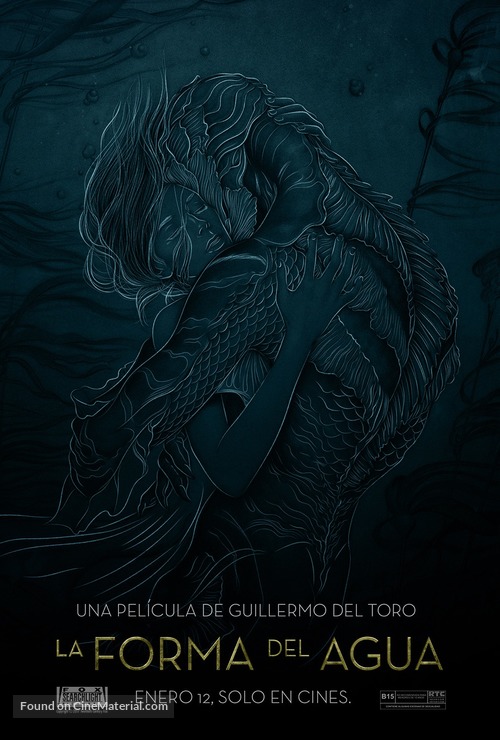 The Shape of Water - Mexican Movie Poster