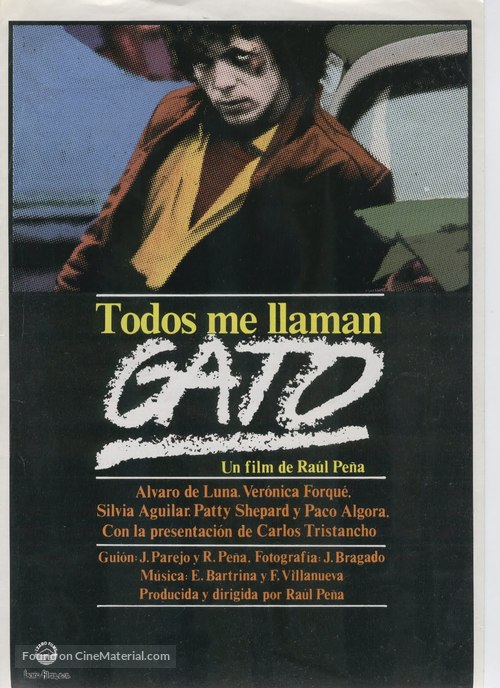 Todos me llaman &#039;Gato&#039; - Spanish Movie Poster