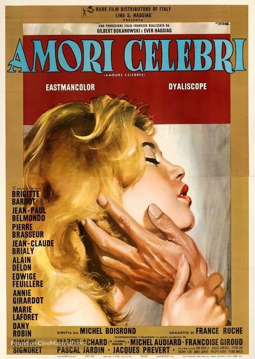 Amours c&eacute;l&egrave;bres - Italian Movie Poster