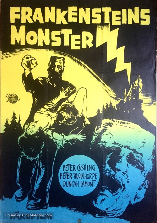 The Evil of Frankenstein - Swedish Movie Poster