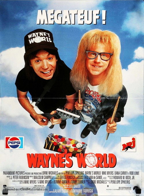 Wayne&#039;s World - French Movie Poster